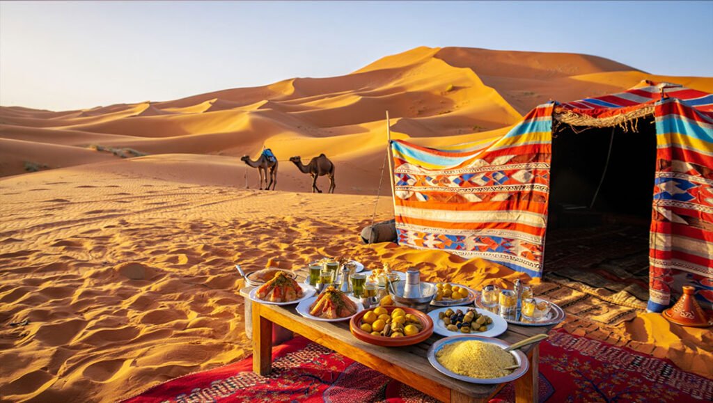 itinéraire Marrakech désert Agafay gastronomie marocaine