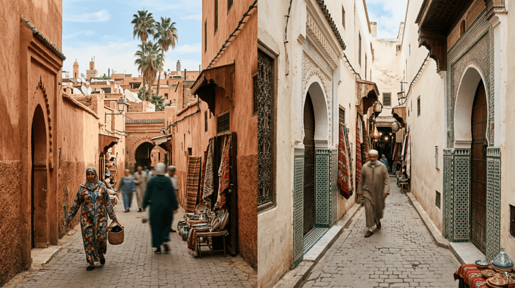 Marrakech vs Fès : quelle ville choisir pour votre voyage au Maroc ? Marrakech vs Fès
